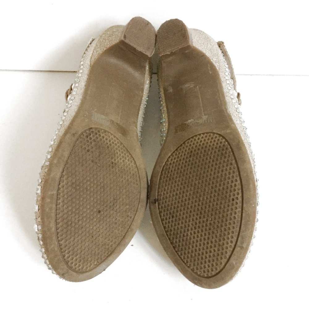 Franco Sarto Tan Wedge High Heeled Sandal Size 8 - Picture 7 of 7